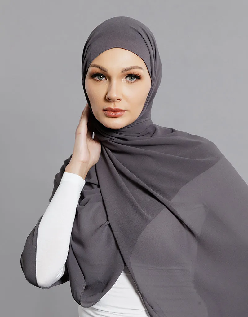 Chiffon Shawl - Shades of Black