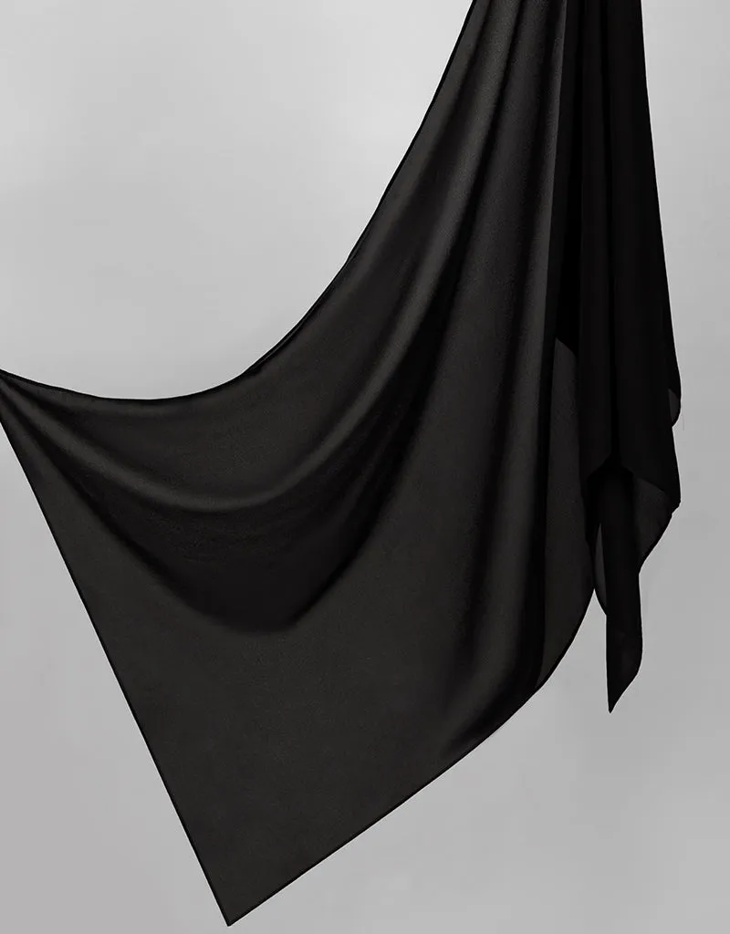 Chiffon Shawl - Shades of Black