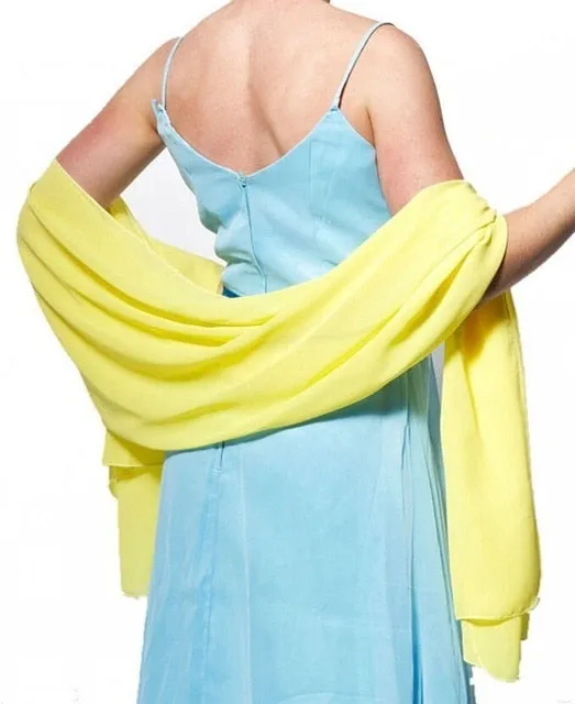 Chiffon Wedding Bridal Shawl Wrap Scarf Wedding Accessories