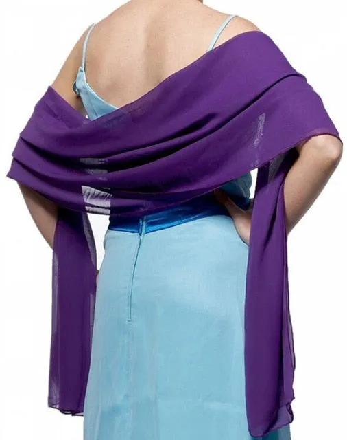 Chiffon Wedding Bridal Shawl Wrap Scarf Wedding Accessories