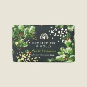 Christmas Tidings Frosted Fir and Holly Soap (Fir Tree)