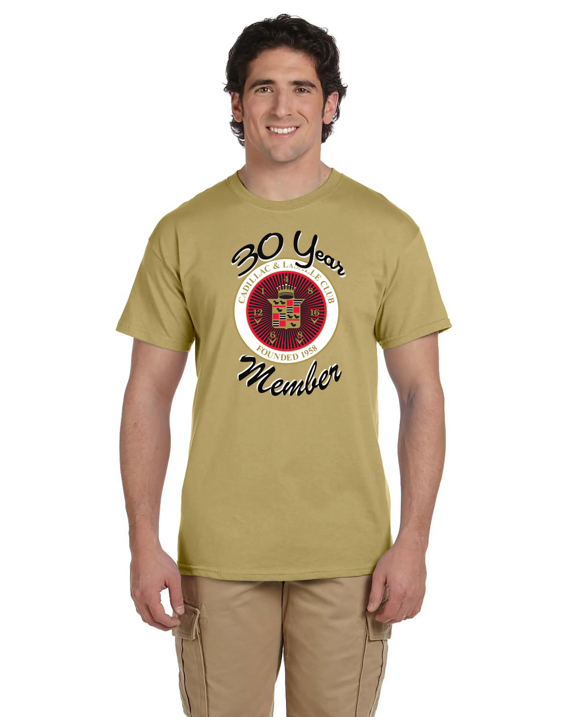 CLC Cadillac LaSalle CLUB MEMBER 30 YEAR ANNIVERSARY T-SHIRT