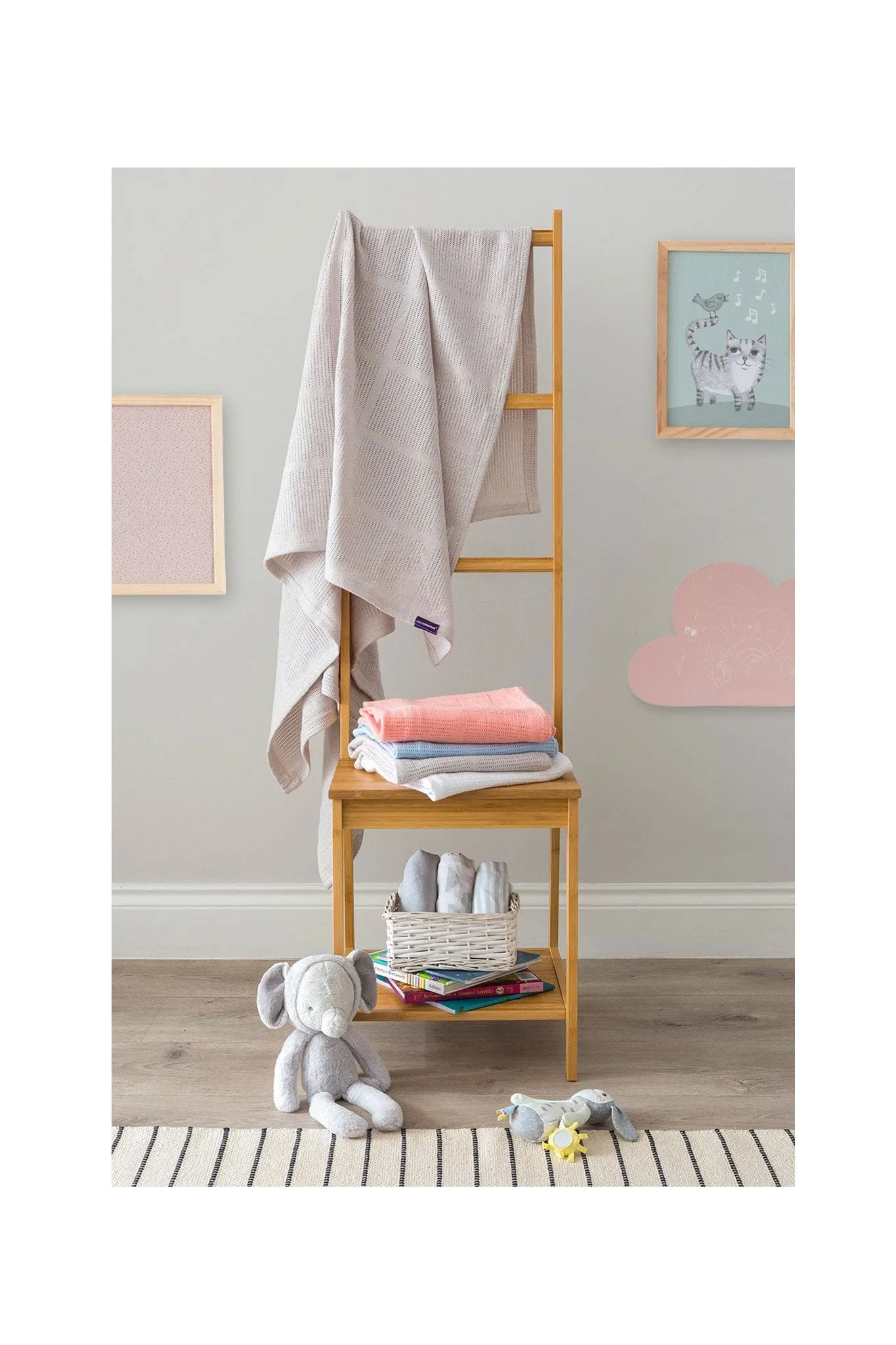 Clevamama Cellular Cotton Blanket - 90 cm x 70 cm