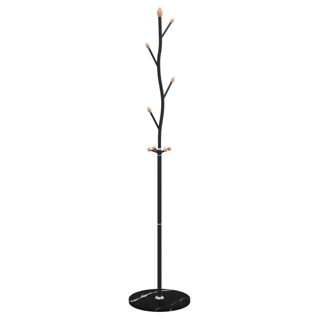 Coat Stand Black 177 cm Powder-coated Iron