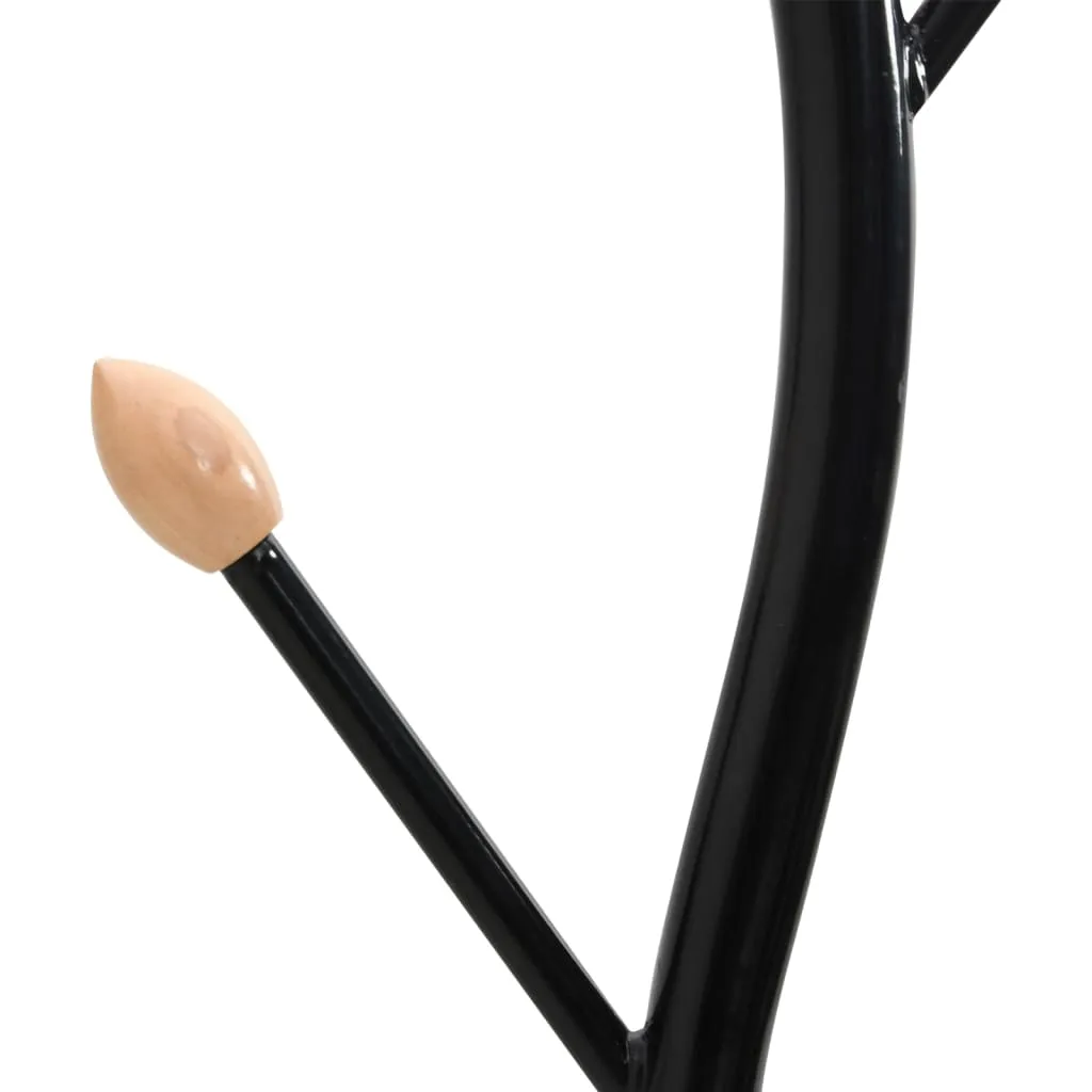 Coat Stand Black 177 cm Powder-coated Iron