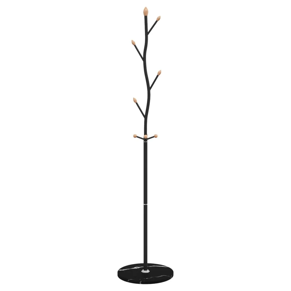 Coat Stand Black 177 cm Powder-coated Iron