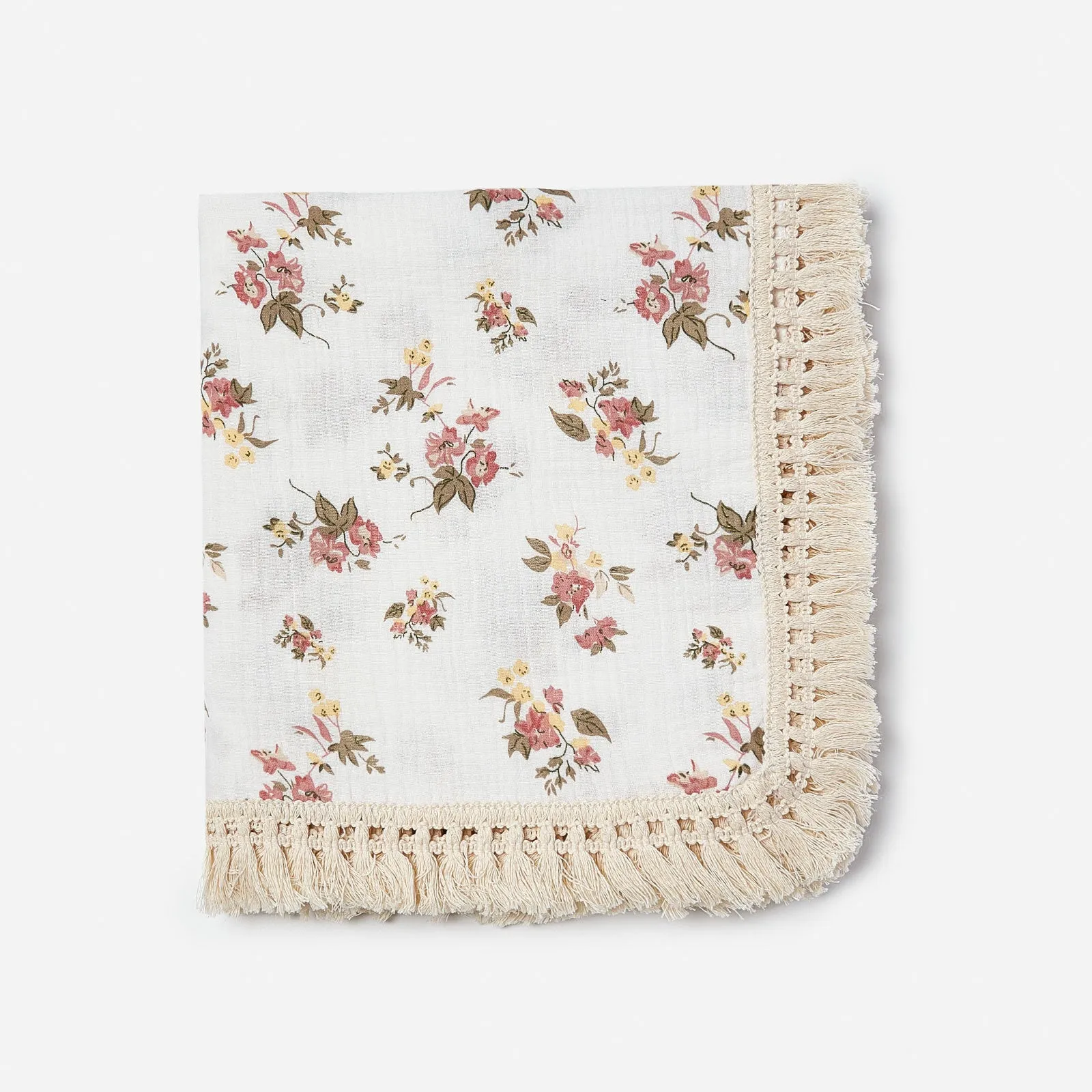 Cool Summer Cotton Tassel Blanket