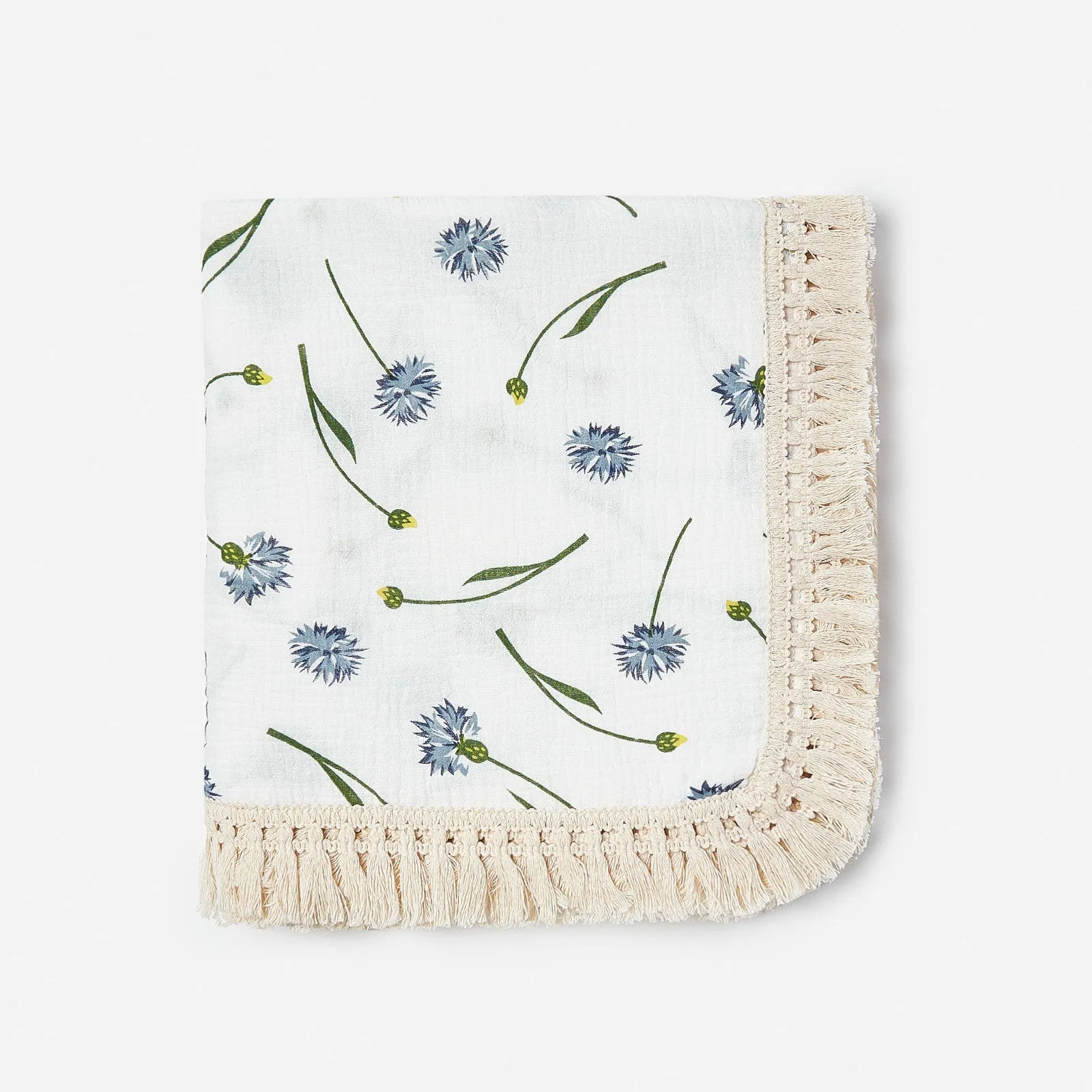 Cool Summer Cotton Tassel Blanket
