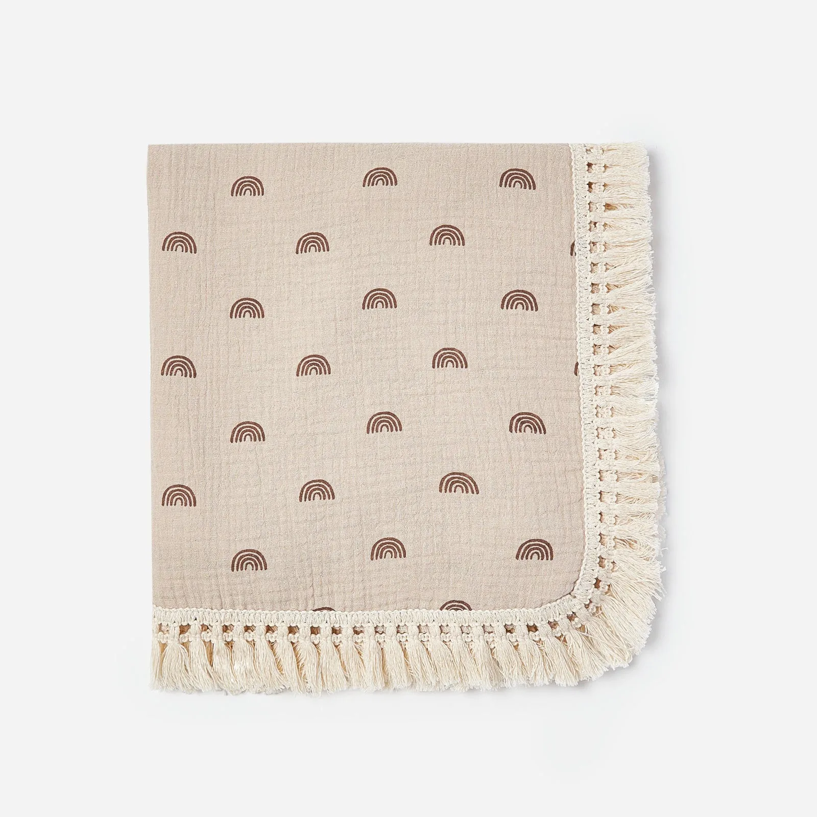 Cool Summer Cotton Tassel Blanket