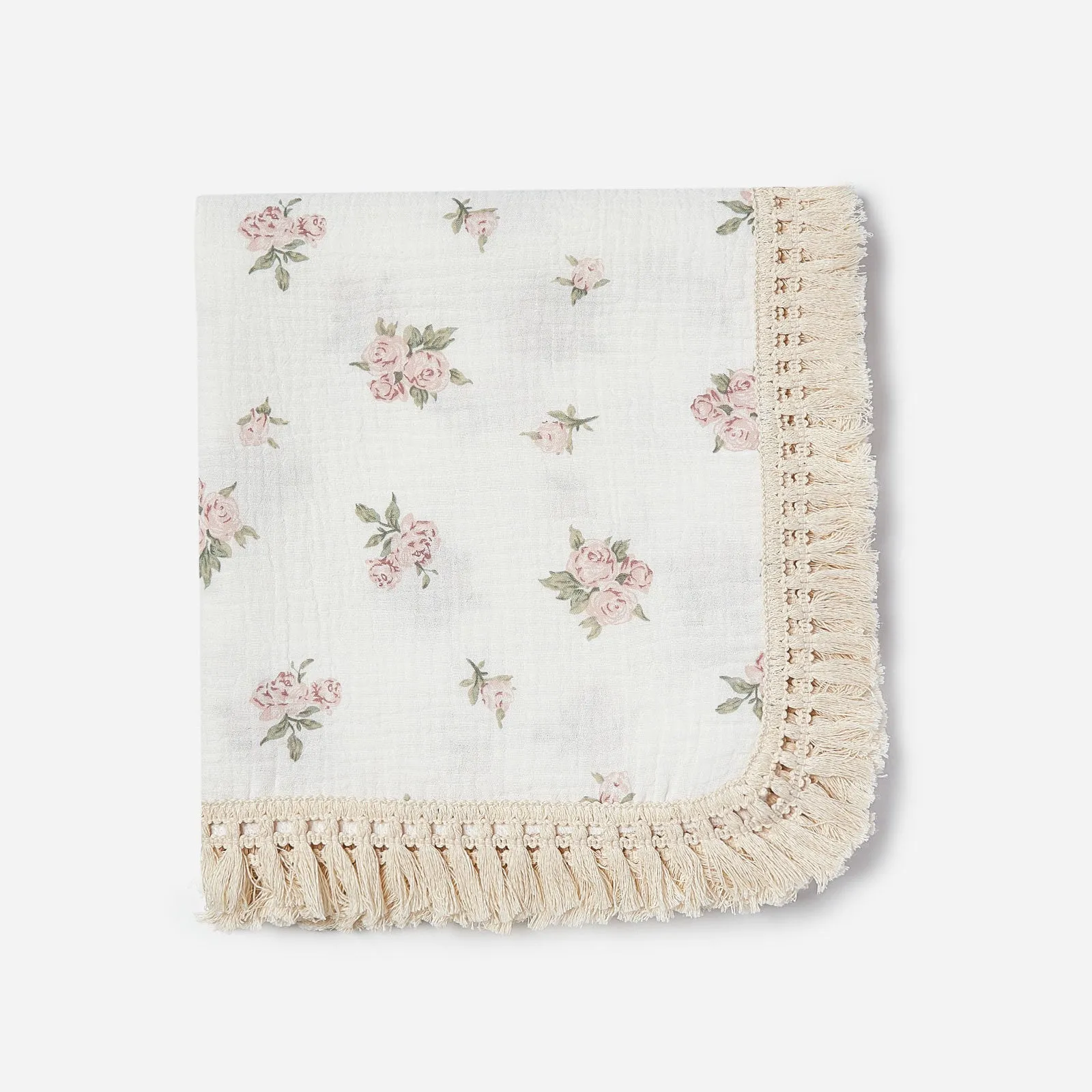 Cool Summer Cotton Tassel Blanket