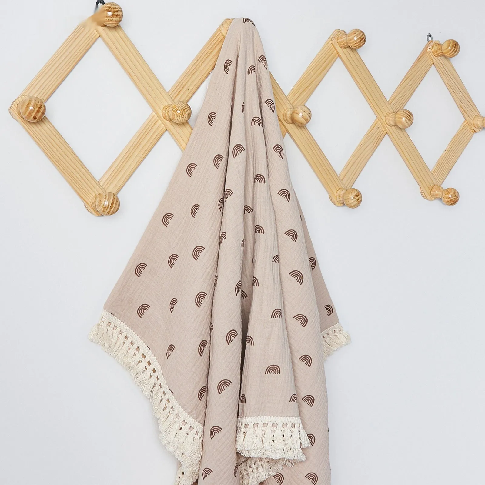 Cool Summer Cotton Tassel Blanket