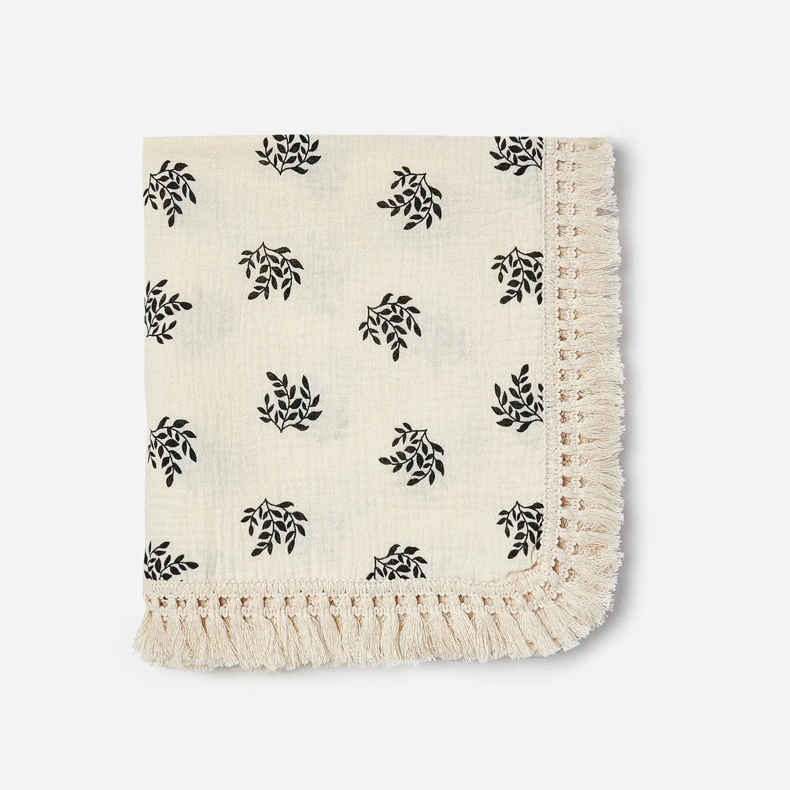 Cool Summer Cotton Tassel Blanket