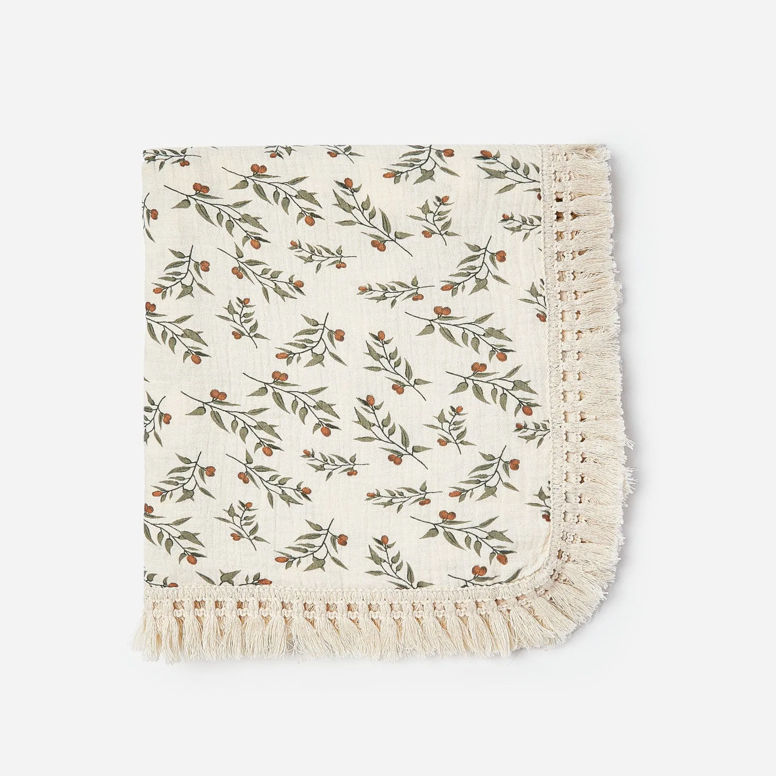 Cool Summer Cotton Tassel Blanket