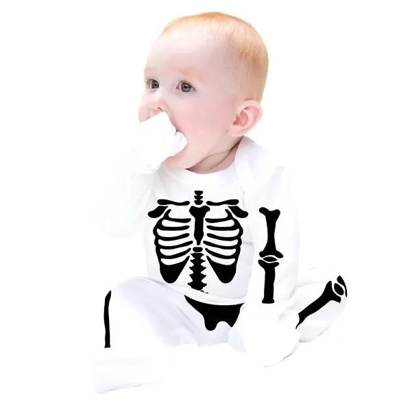 Cotton Skeleton Long Sheeve Jumpsuit