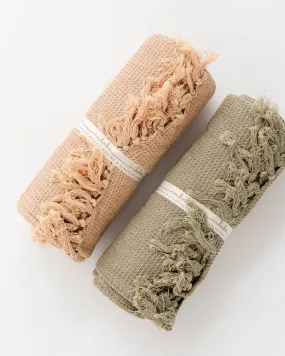 Cotton Woven Waffle Throw