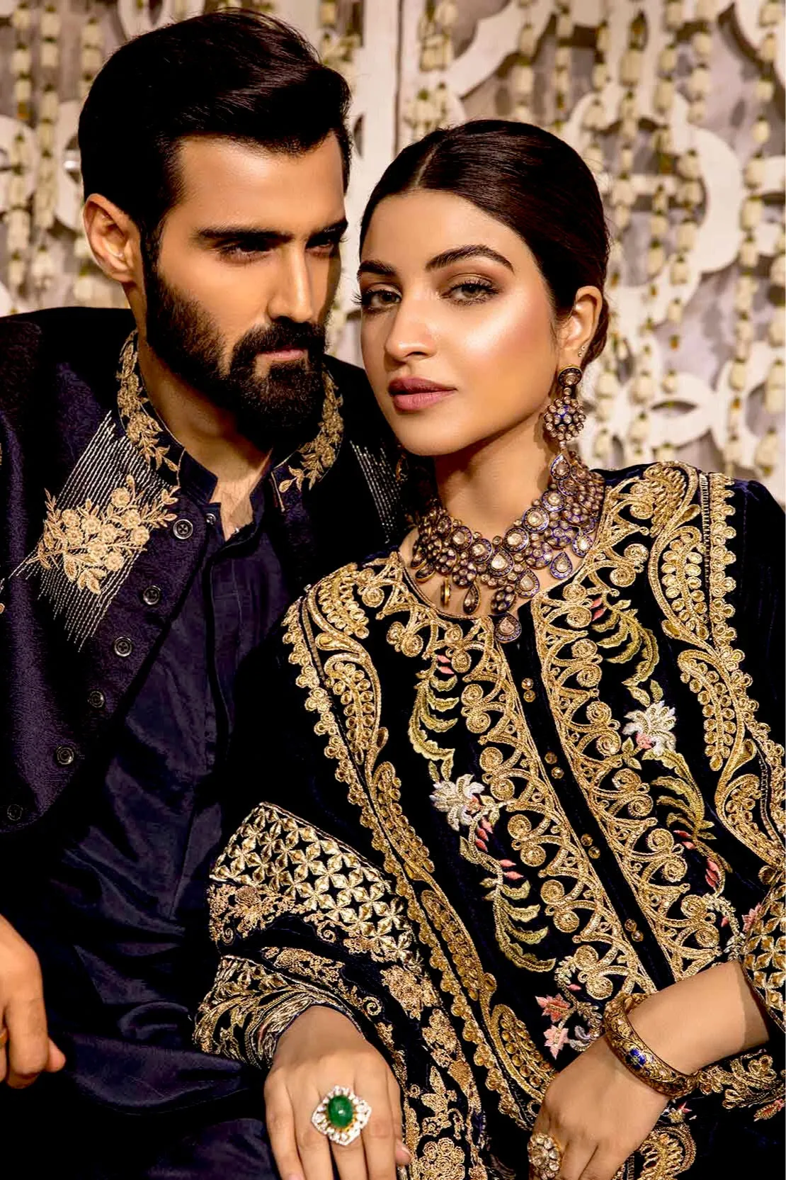 Crimson X Saira Shakira Wedding Collection – 3A - A Velvet Story - Cobalt