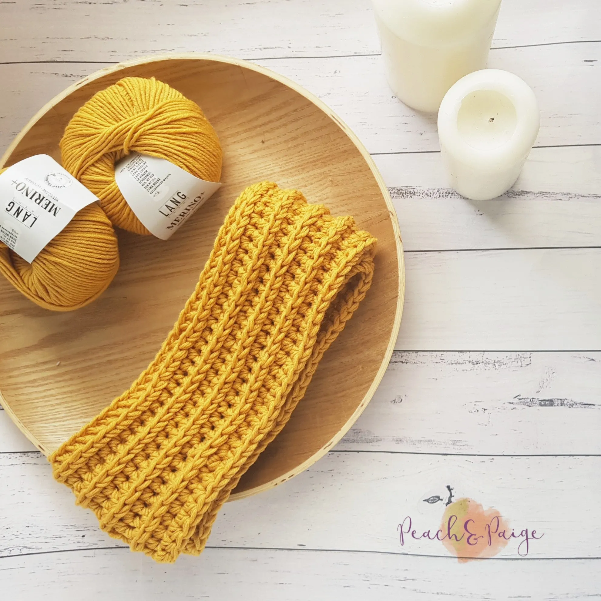 CROCHET PATTERN - Avery Infinity Scarf