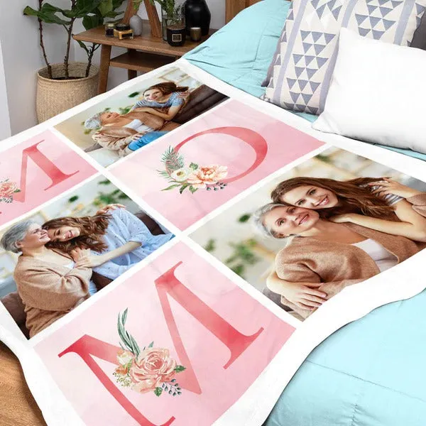 Custom Mom 3 Photo Blanket