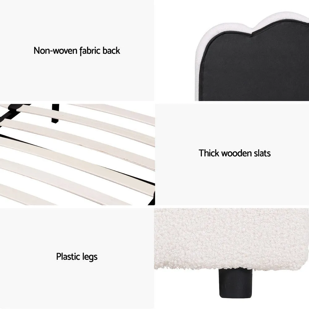 Double Package | Manly LED Bed Frame Black & Bonita Pillow Top Mattress (Medium Firm)