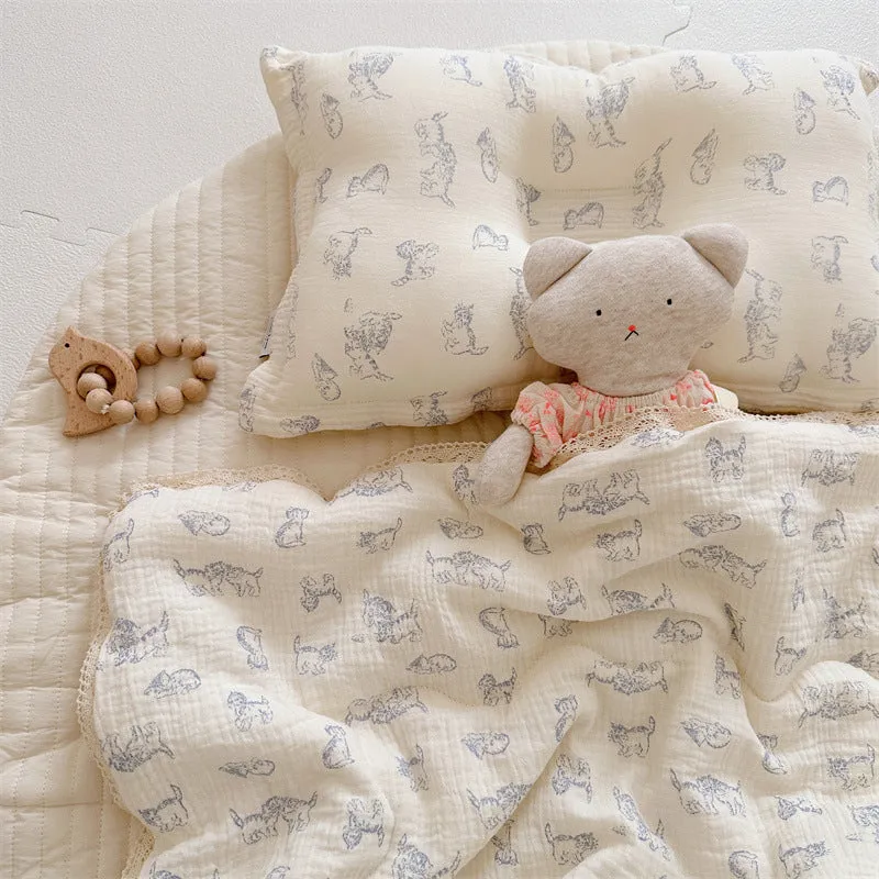 Dreamy Animals Neutral Gender Cotton Baby Quilts