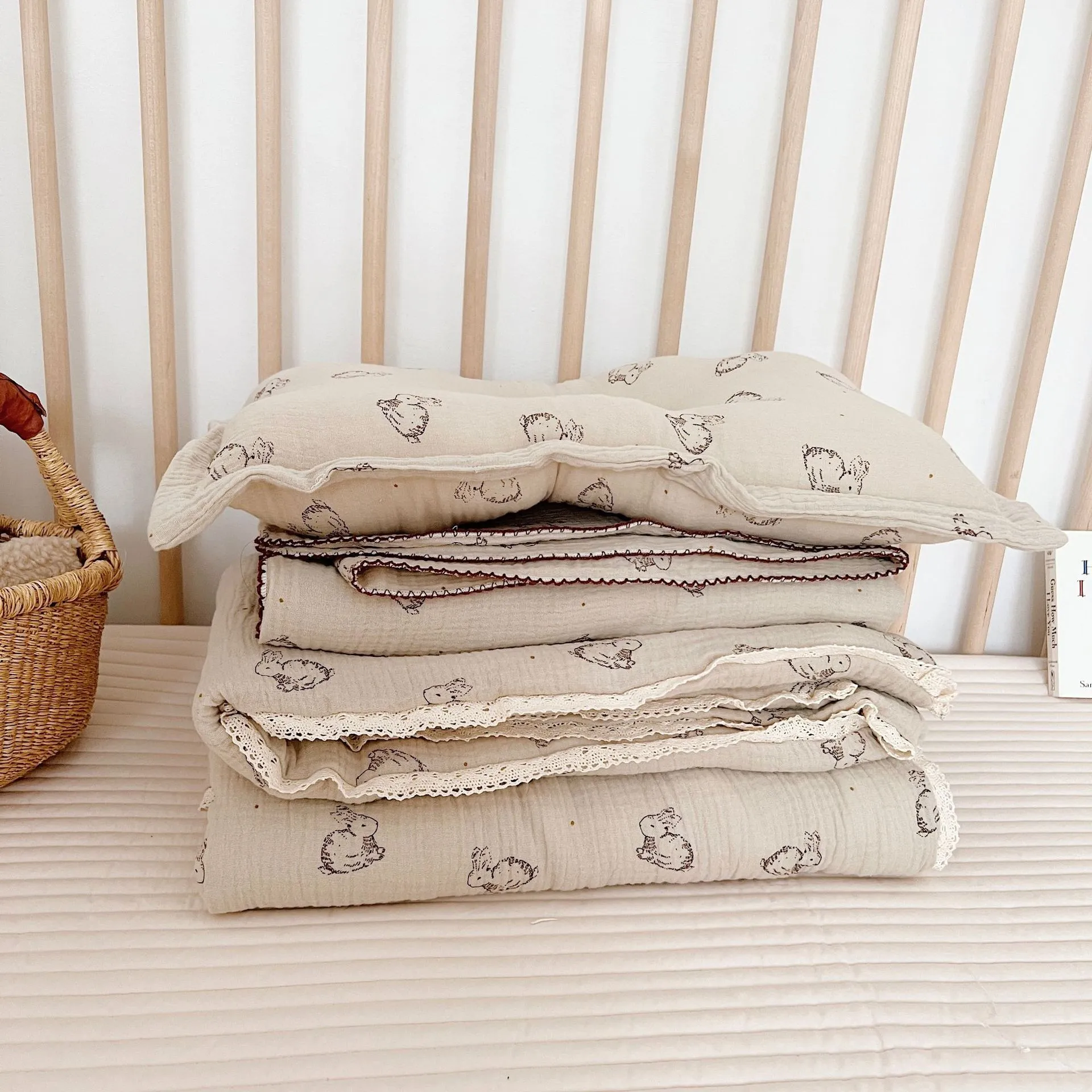 Dreamy Animals Neutral Gender Cotton Baby Quilts
