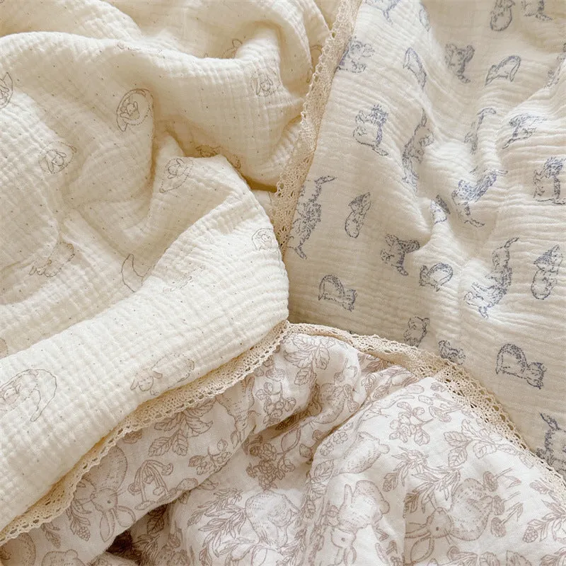 Dreamy Animals Neutral Gender Cotton Baby Quilts