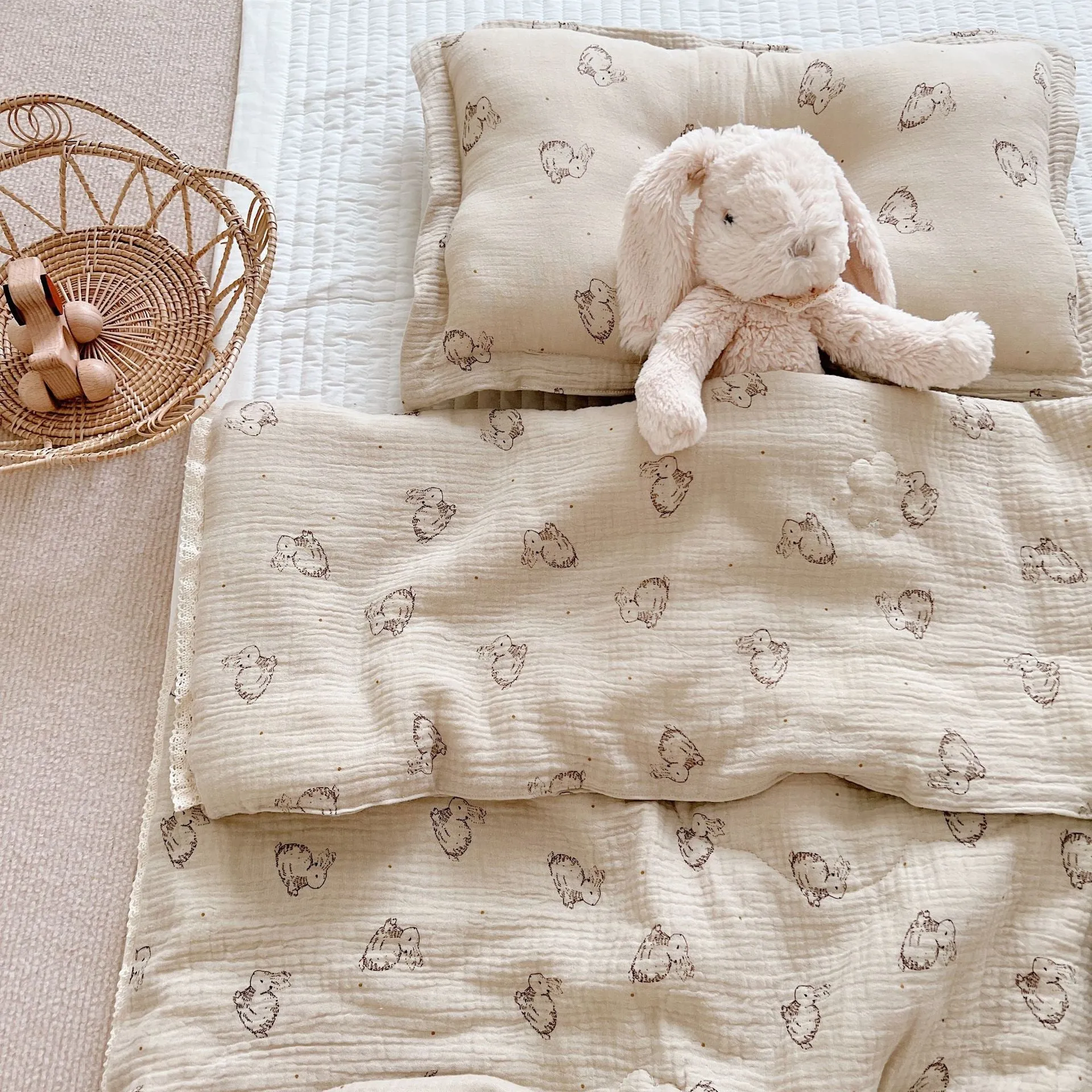 Dreamy Animals Neutral Gender Cotton Baby Quilts
