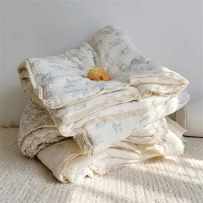 Dreamy Animals Neutral Gender Cotton Baby Quilts