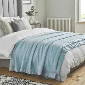 Duchess Alaskan Blue Merino Wool Blanket by John Atkinson