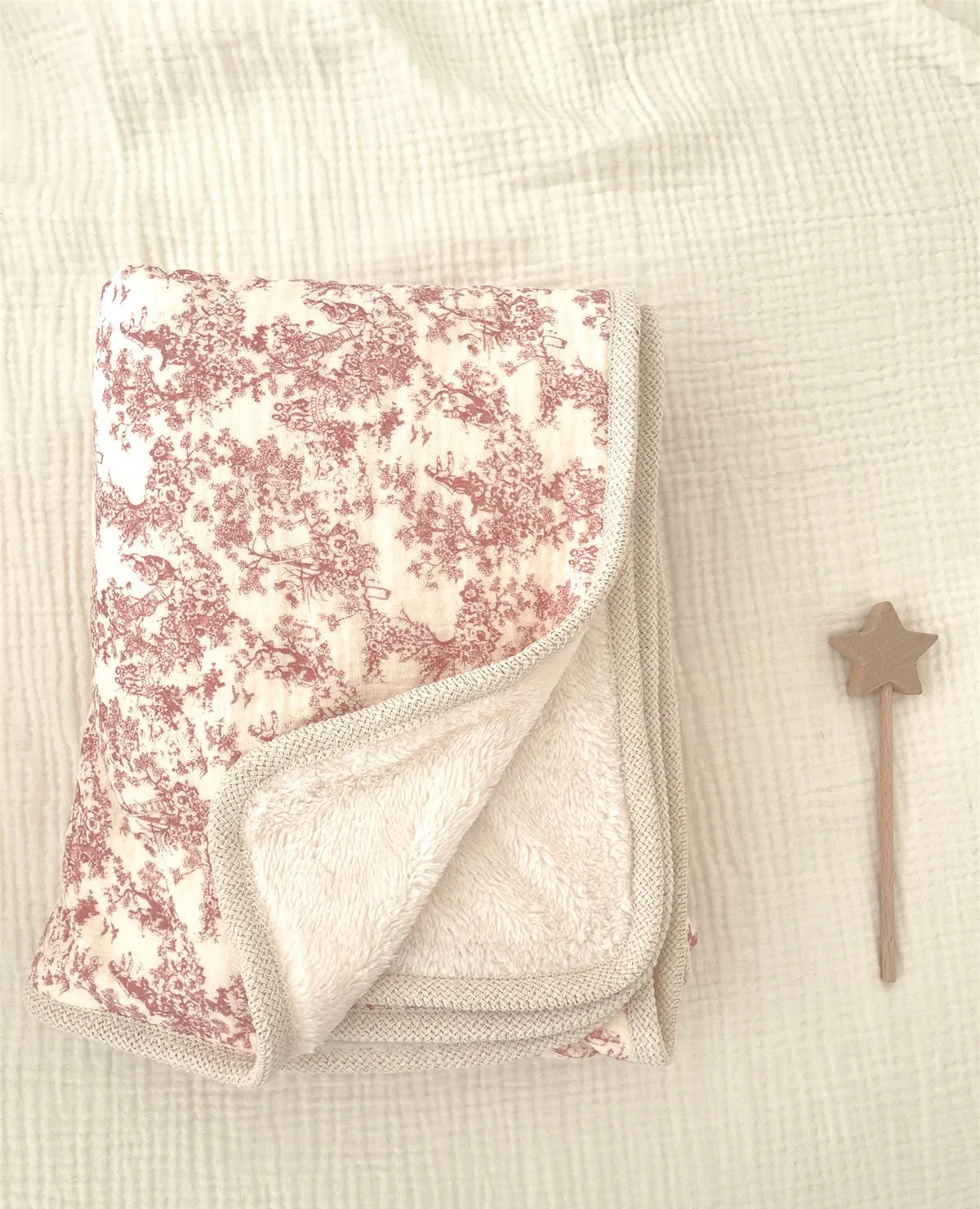 Earthy Cotton and Fluffy Fleece Blanket