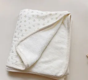 Earthy Cotton and Fluffy Fleece Blanket