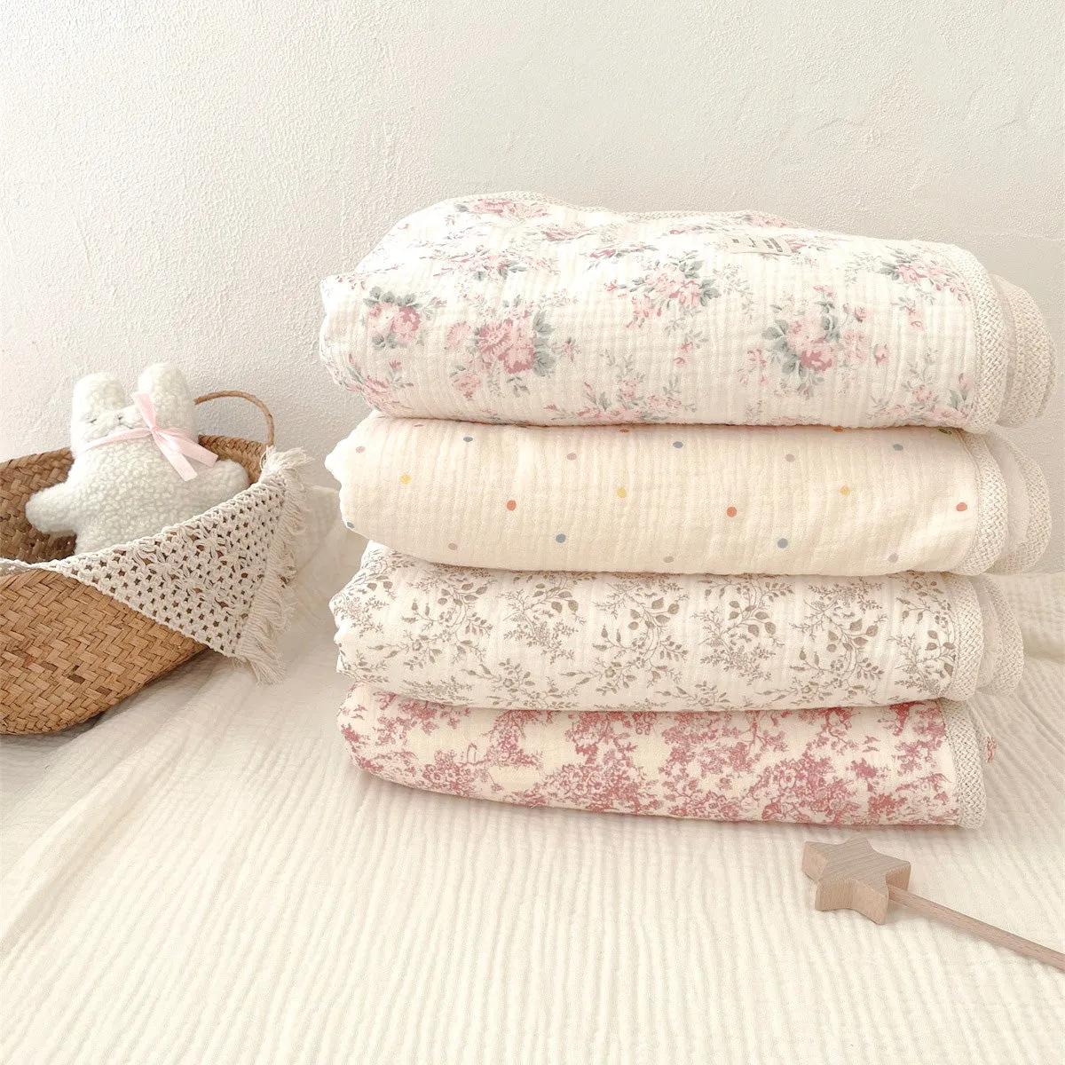 Earthy Cotton and Fluffy Fleece Blanket