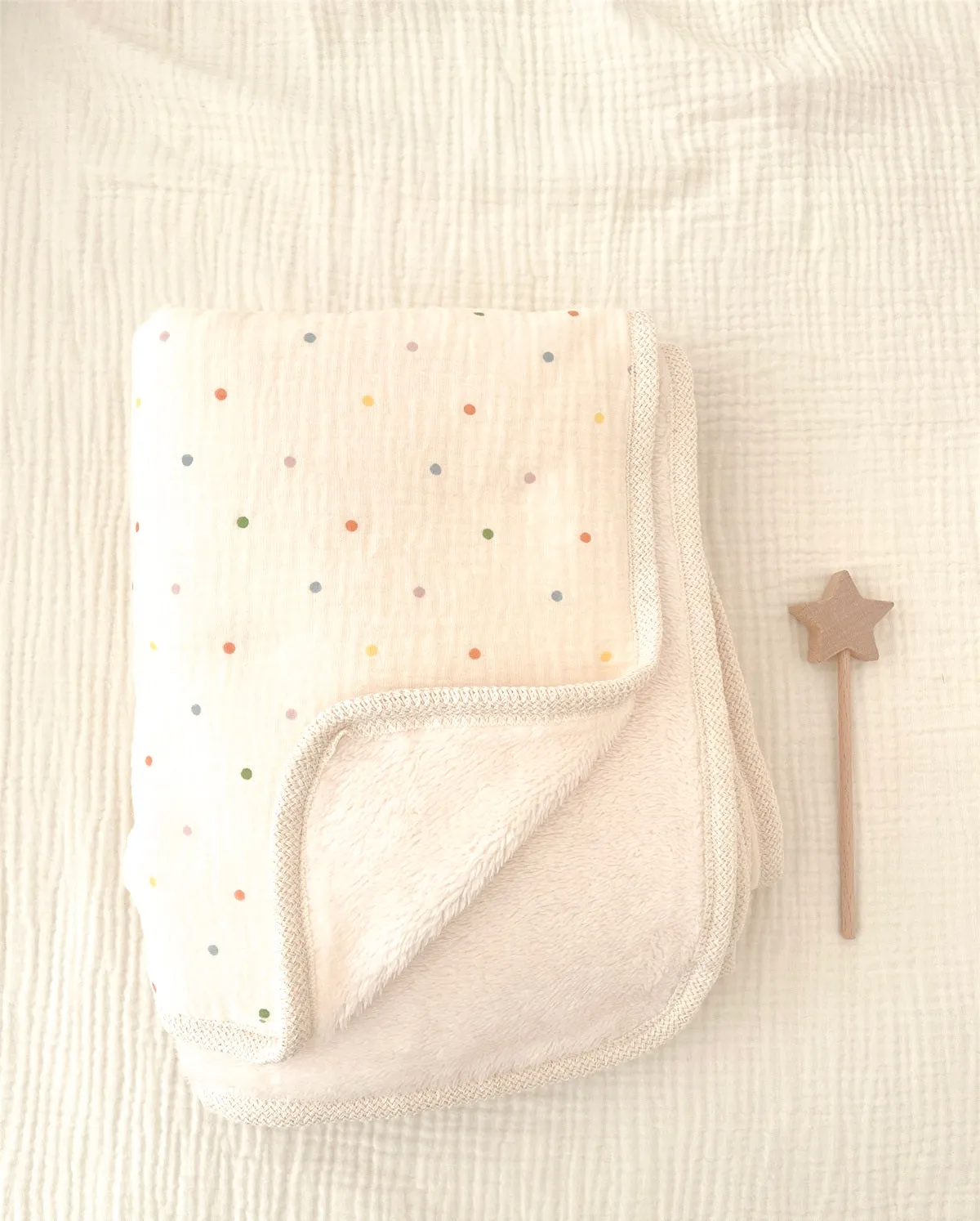 Earthy Cotton and Fluffy Fleece Blanket
