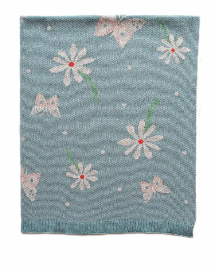 Enchanted Cotton Knit Baby Blanket Indus Design