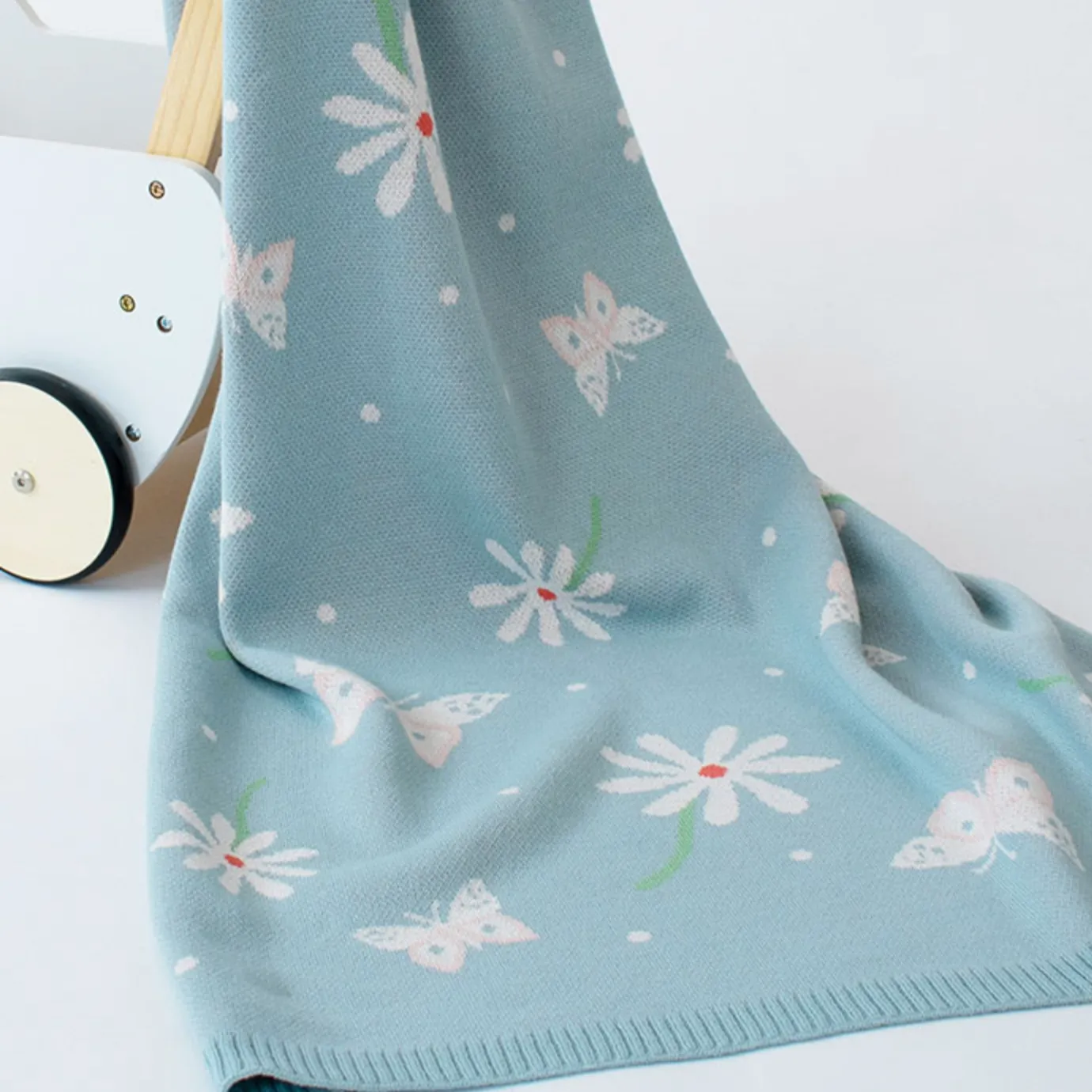 Enchanted Cotton Knit Baby Blanket Indus Design