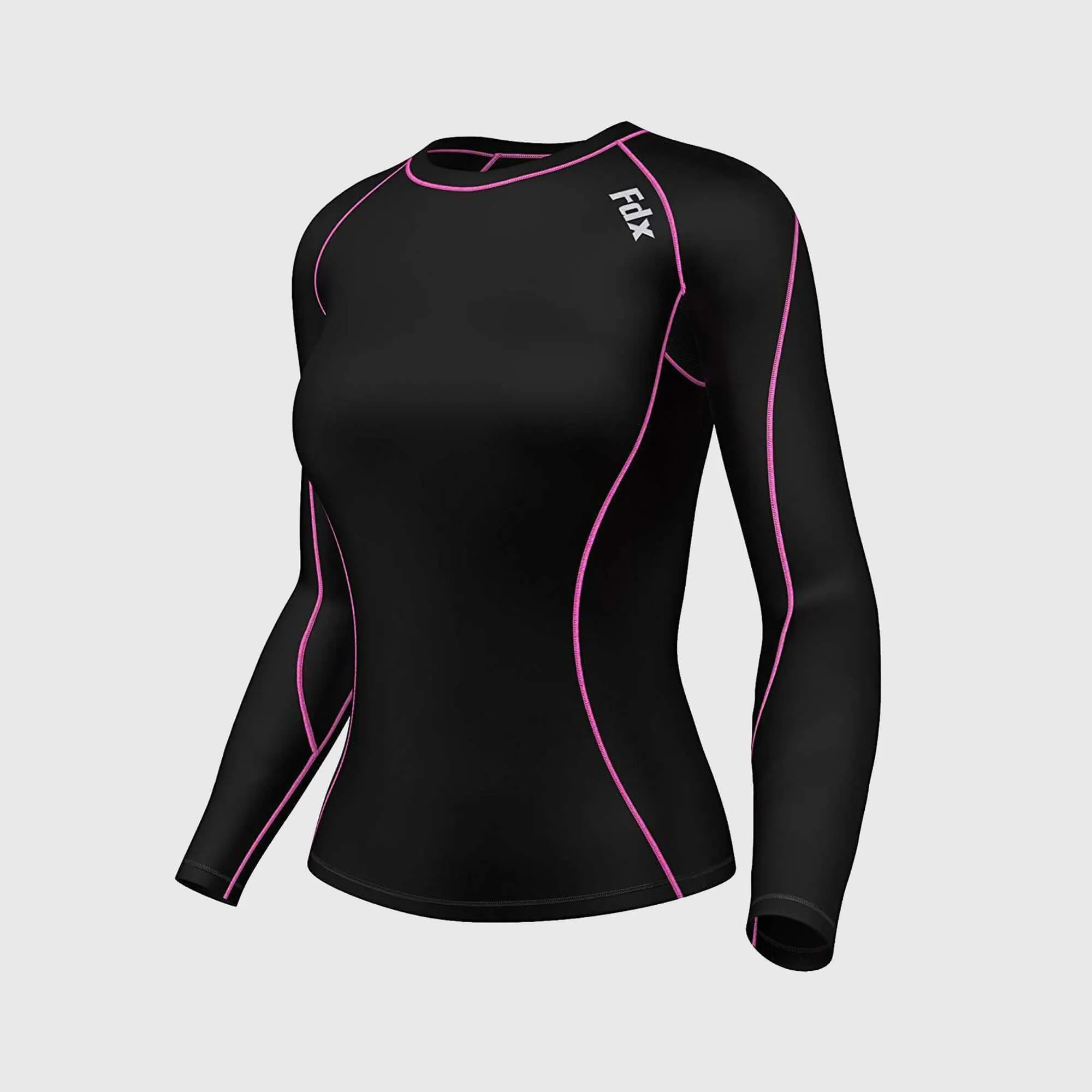 Fdx Women's Set Monarch Pink Compression Top & Leggings