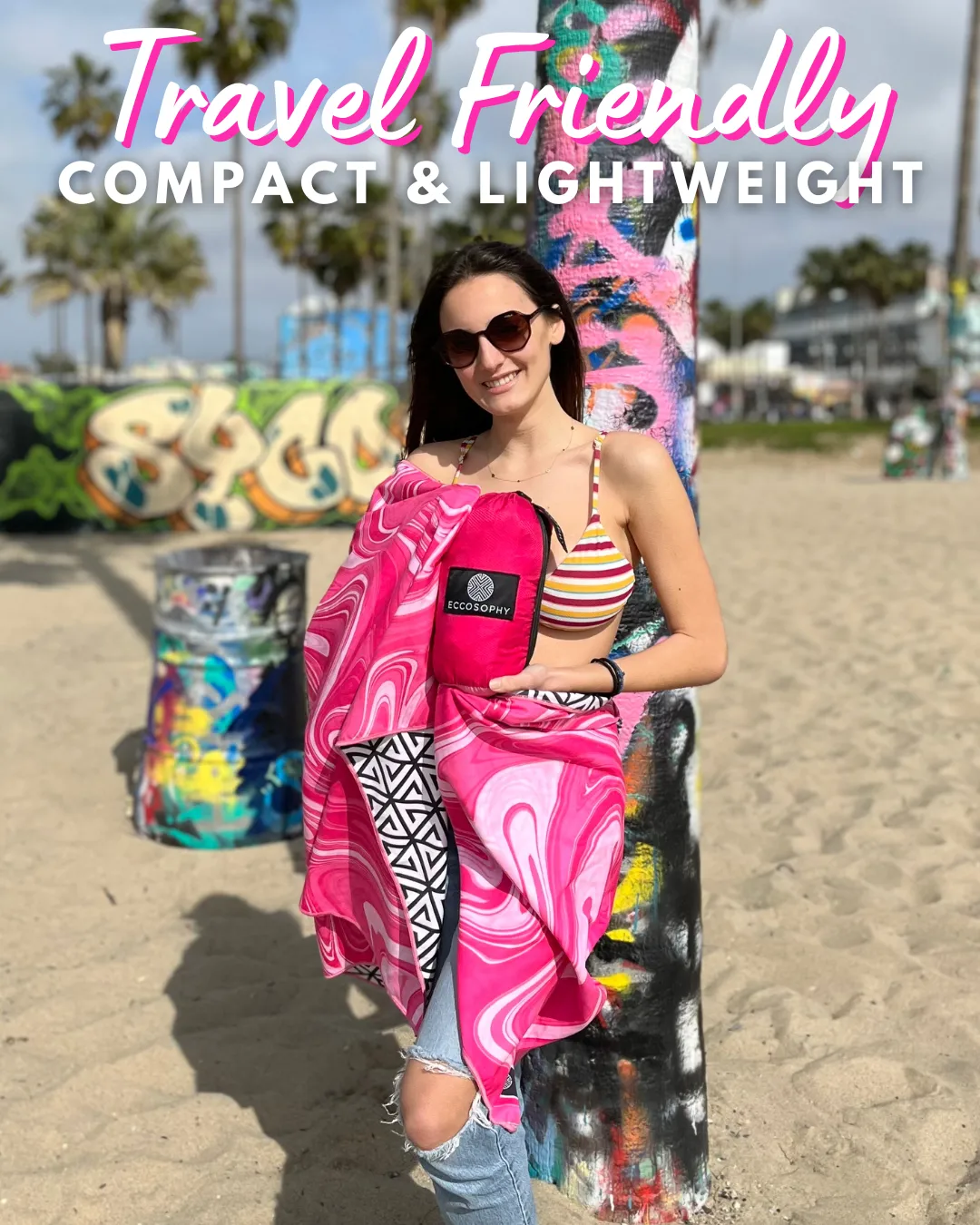 Fuchsia Beach Blanket