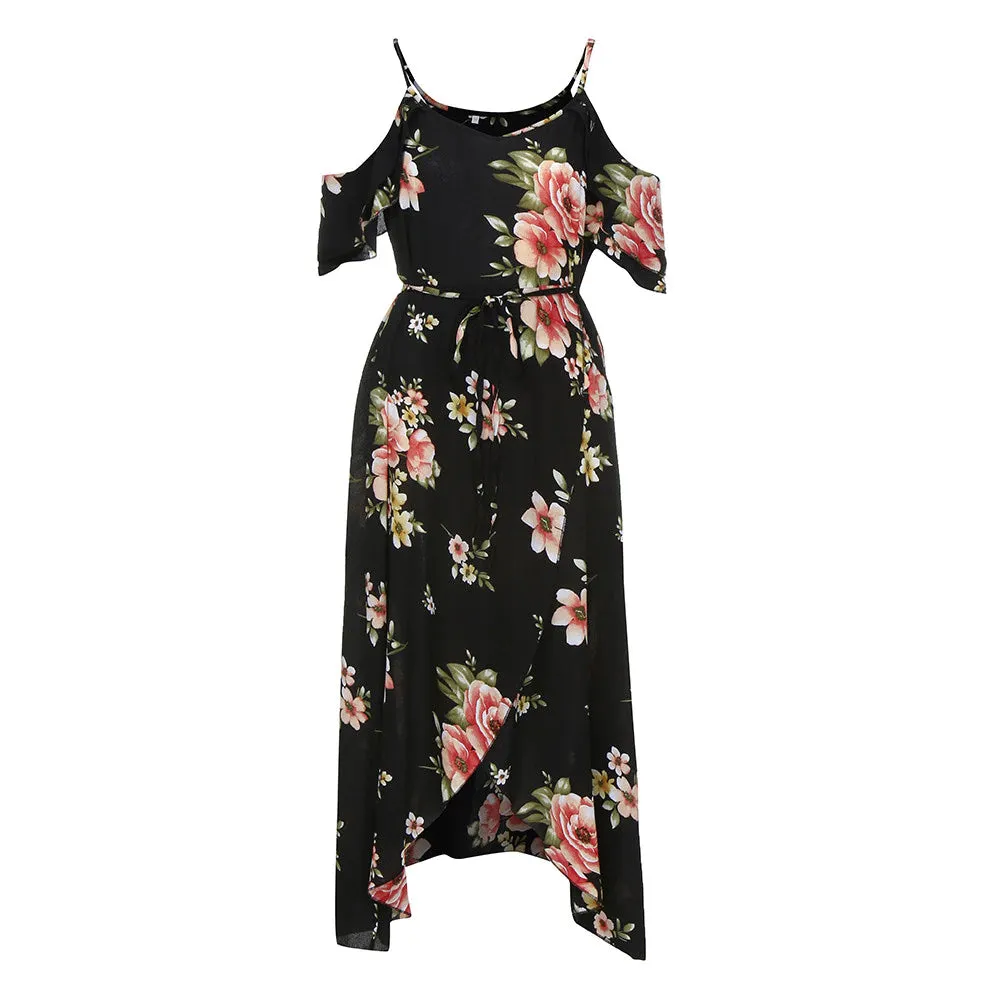 Funki Buys | Dresses | Women's Long Floral Chiffon Sundress