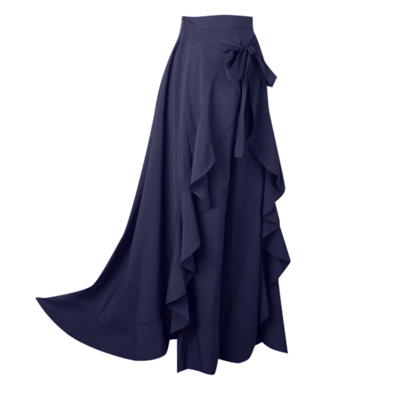 Funki Buys | Skirts | Women's Elegant Long Ruffled Skirt Pants