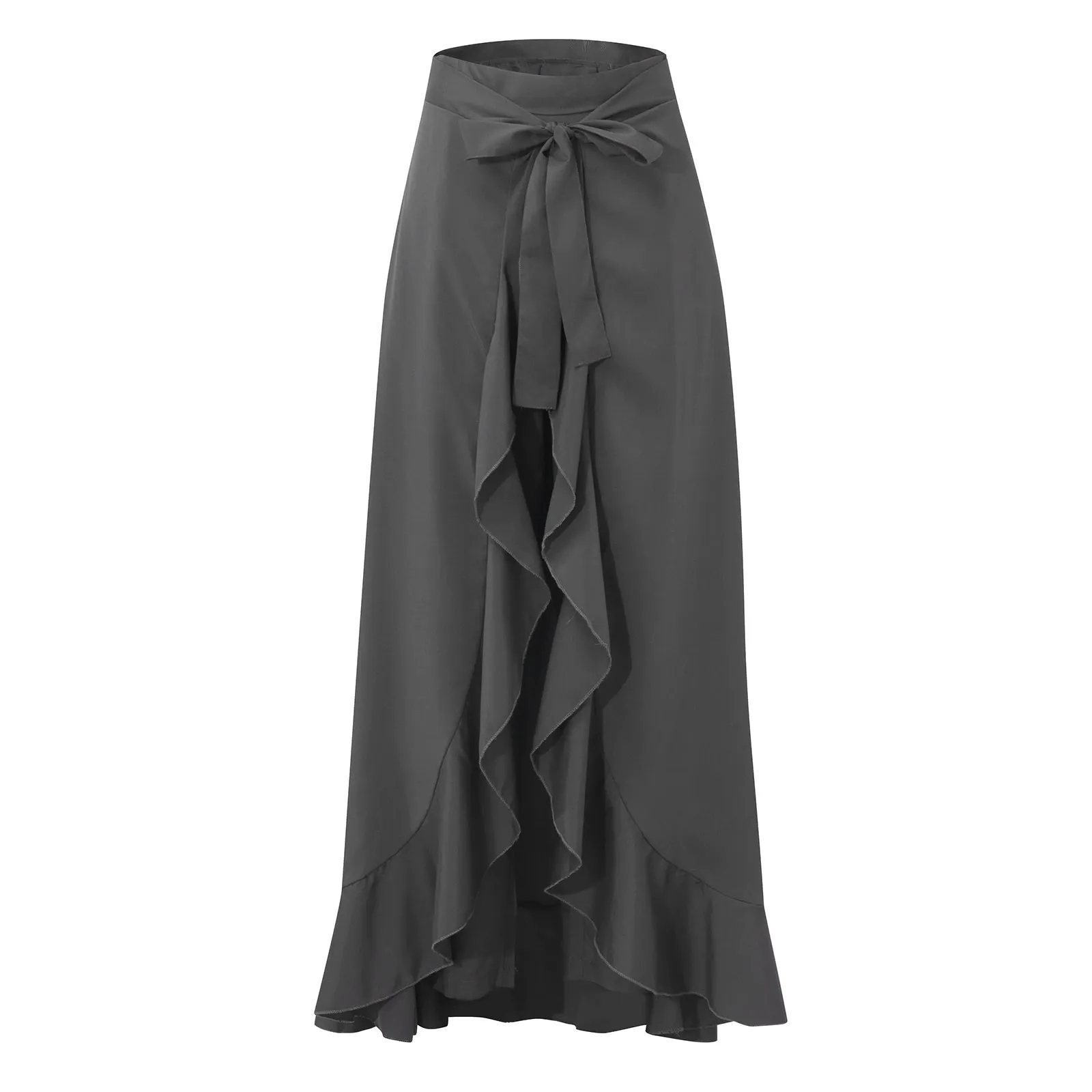Funki Buys | Skirts | Women's Elegant Long Ruffled Skirt Pants