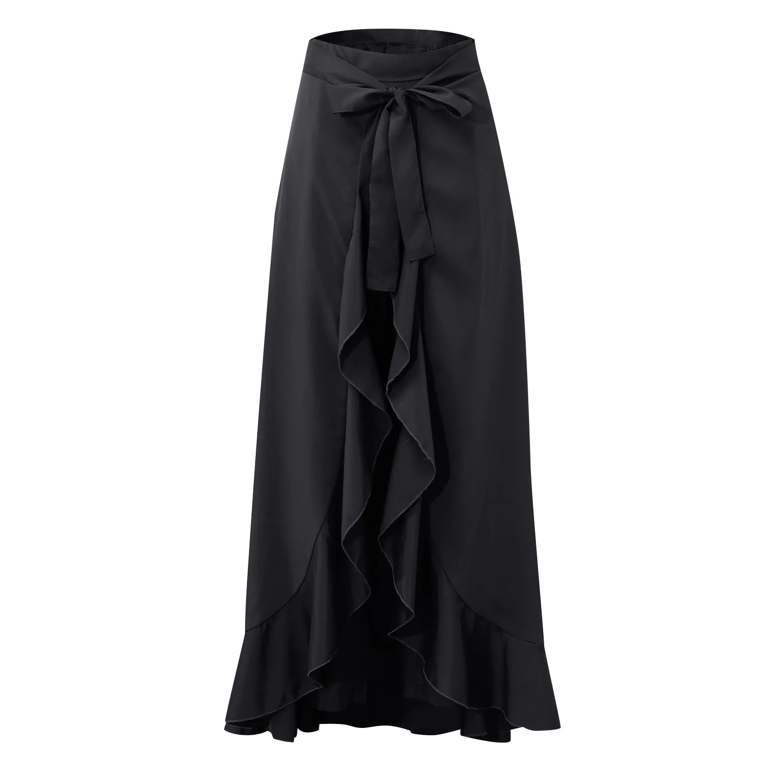 Funki Buys | Skirts | Women's Elegant Long Ruffled Skirt Pants