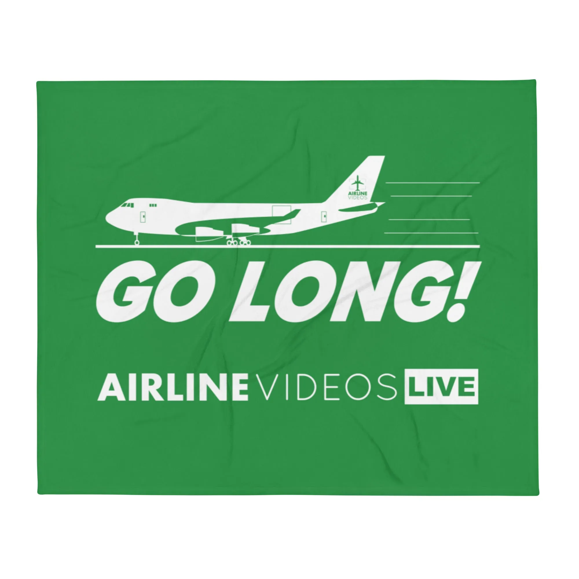 GO LONG (GREEN) Throw Blanket