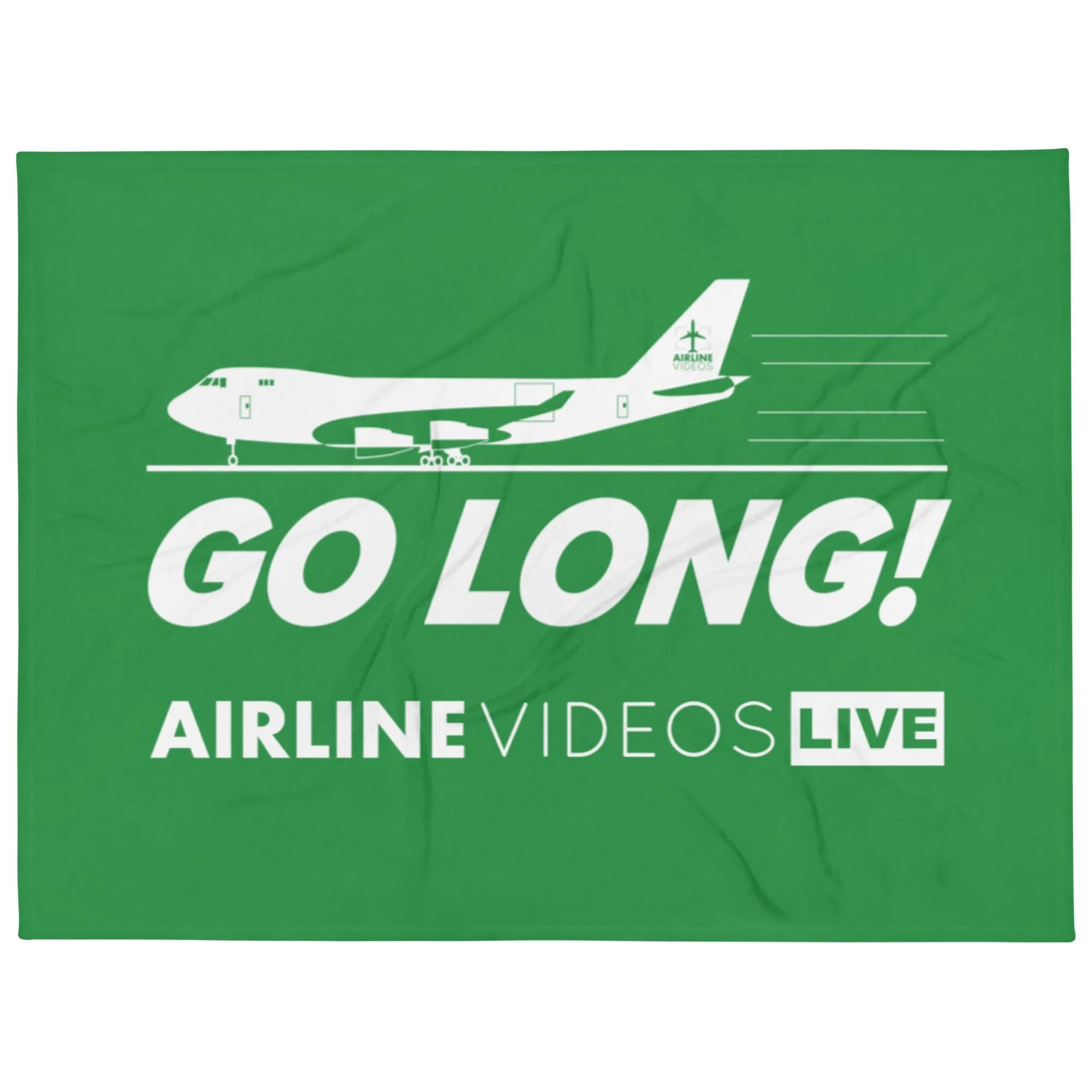 GO LONG (GREEN) Throw Blanket