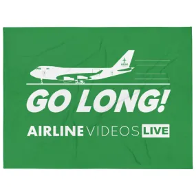 GO LONG (GREEN) Throw Blanket
