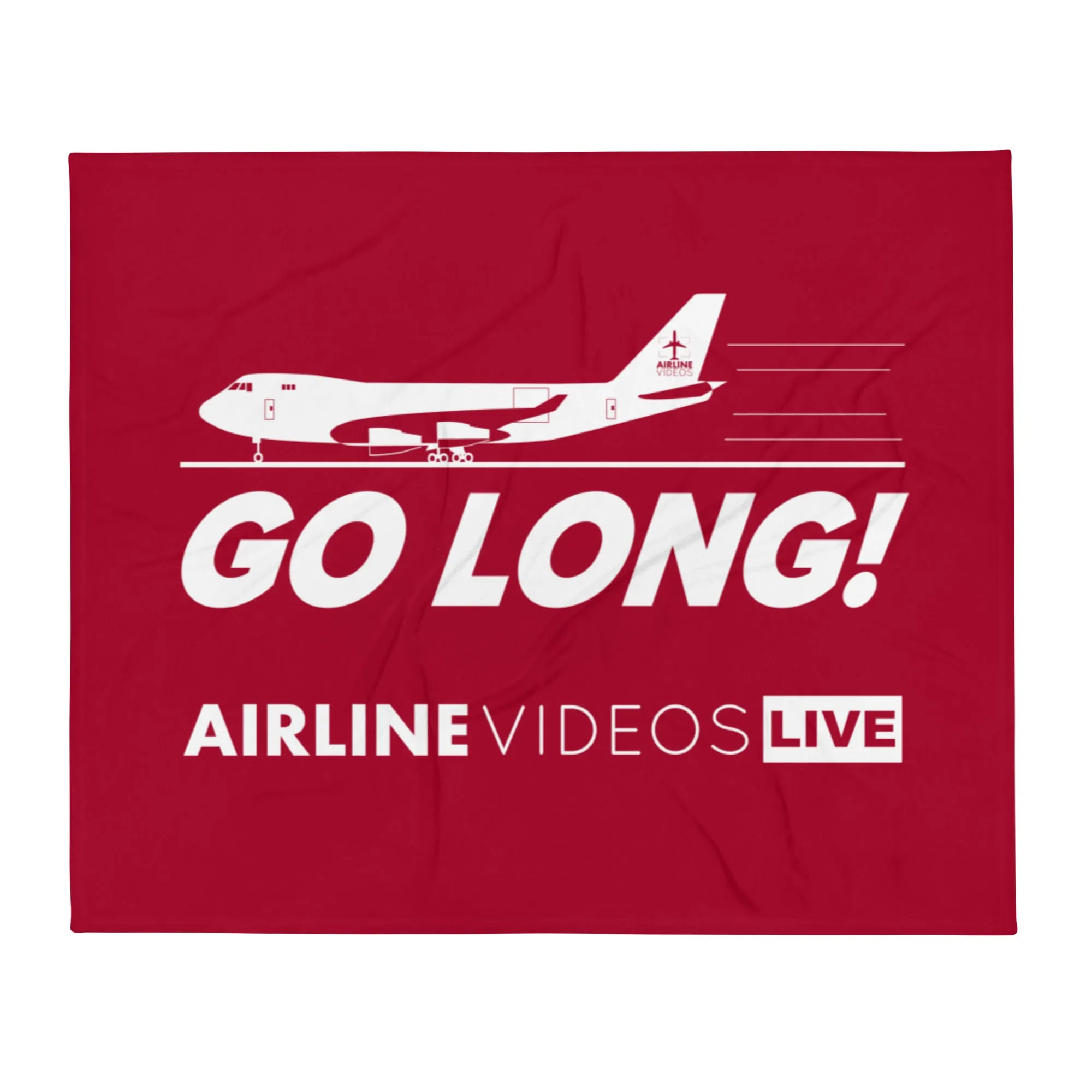 GO LONG (RED) Throw Blanket
