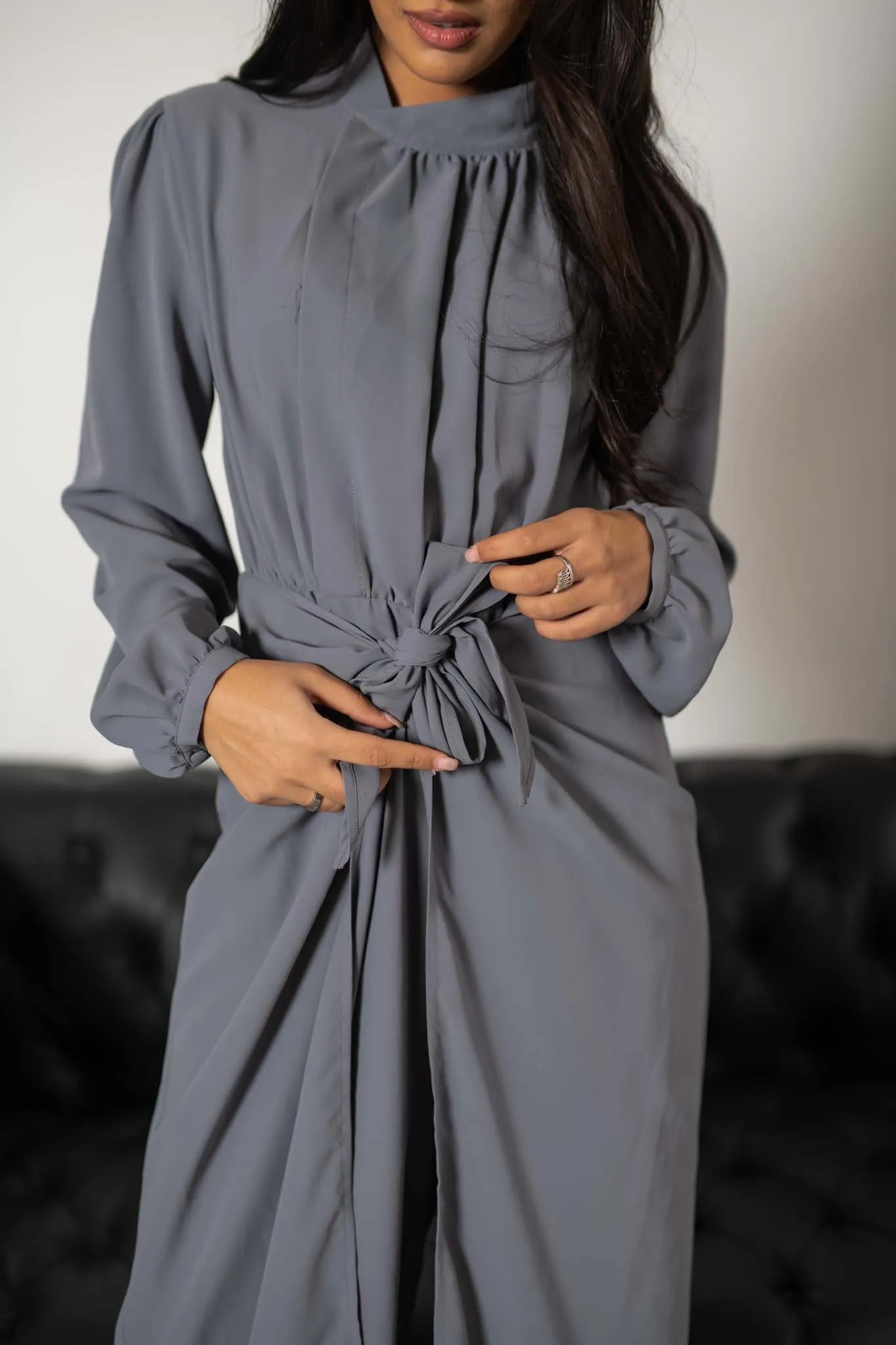 Grey Skirt Jumpsuit