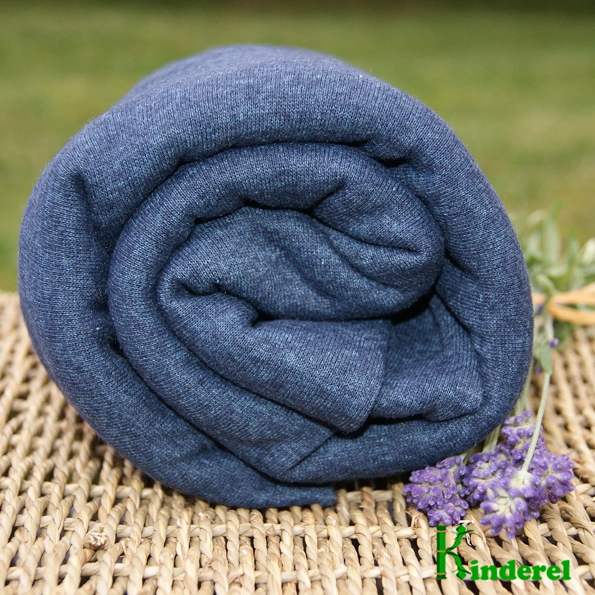 Hemp Organic Cotton Fleece Fabric - Ocean