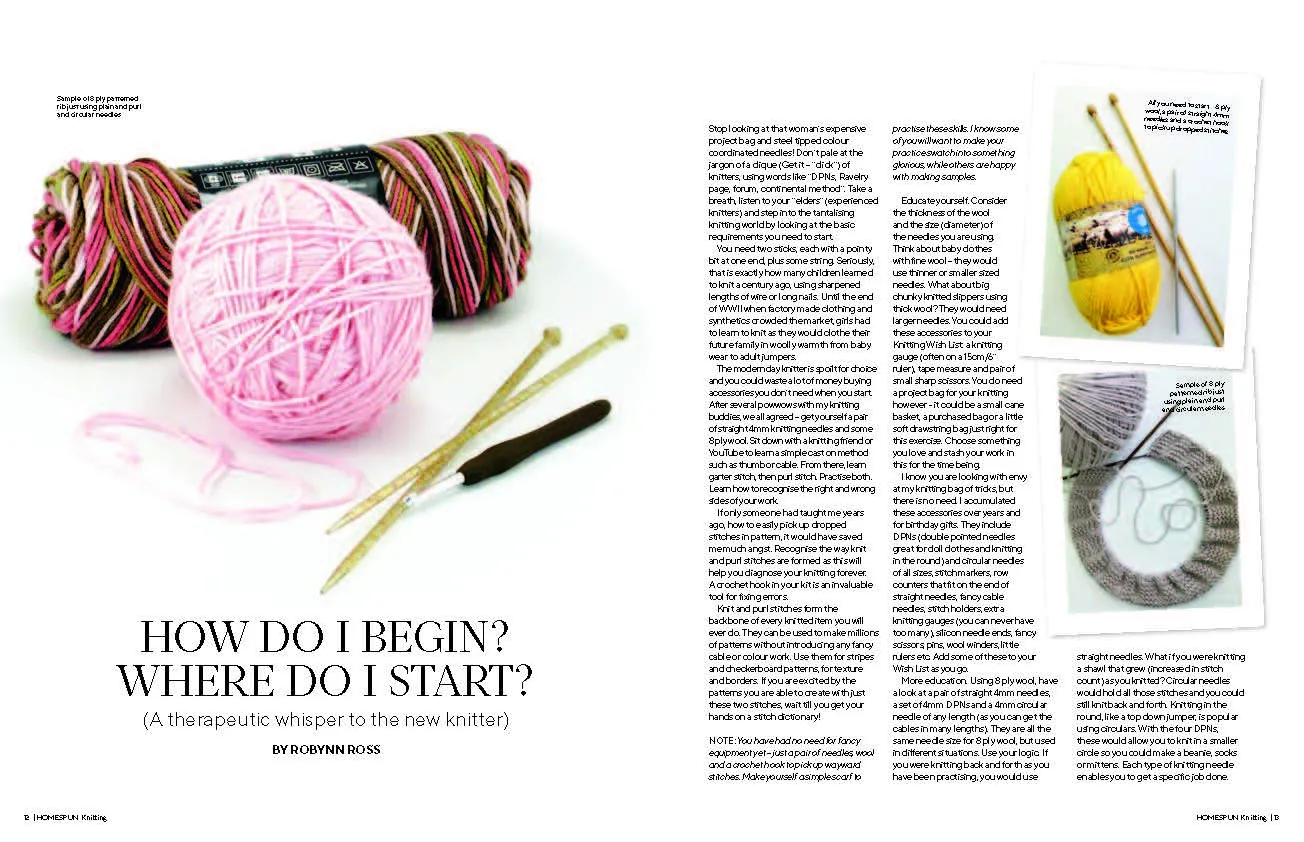 Homespun Knitting Magazine Issue #1