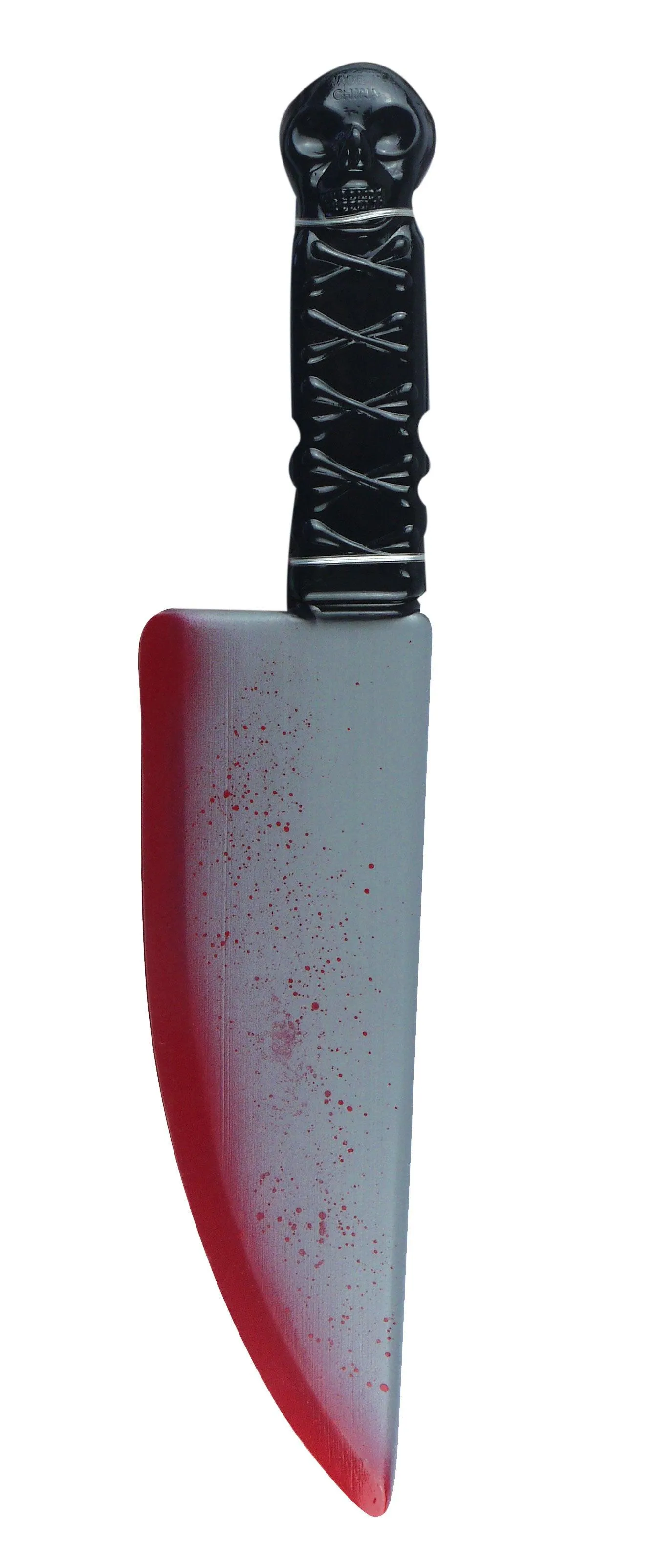 Horror Costume Set: Long Black Cape with Hood, Bleeding Scream Mask, and Fake Bloody Knife (38 cm)
