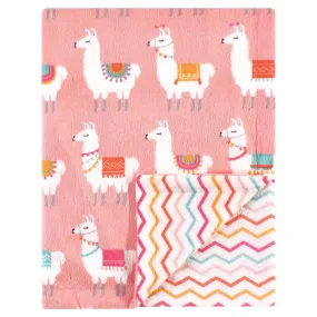 Hudson Baby Plush Mink Blanket, Llama